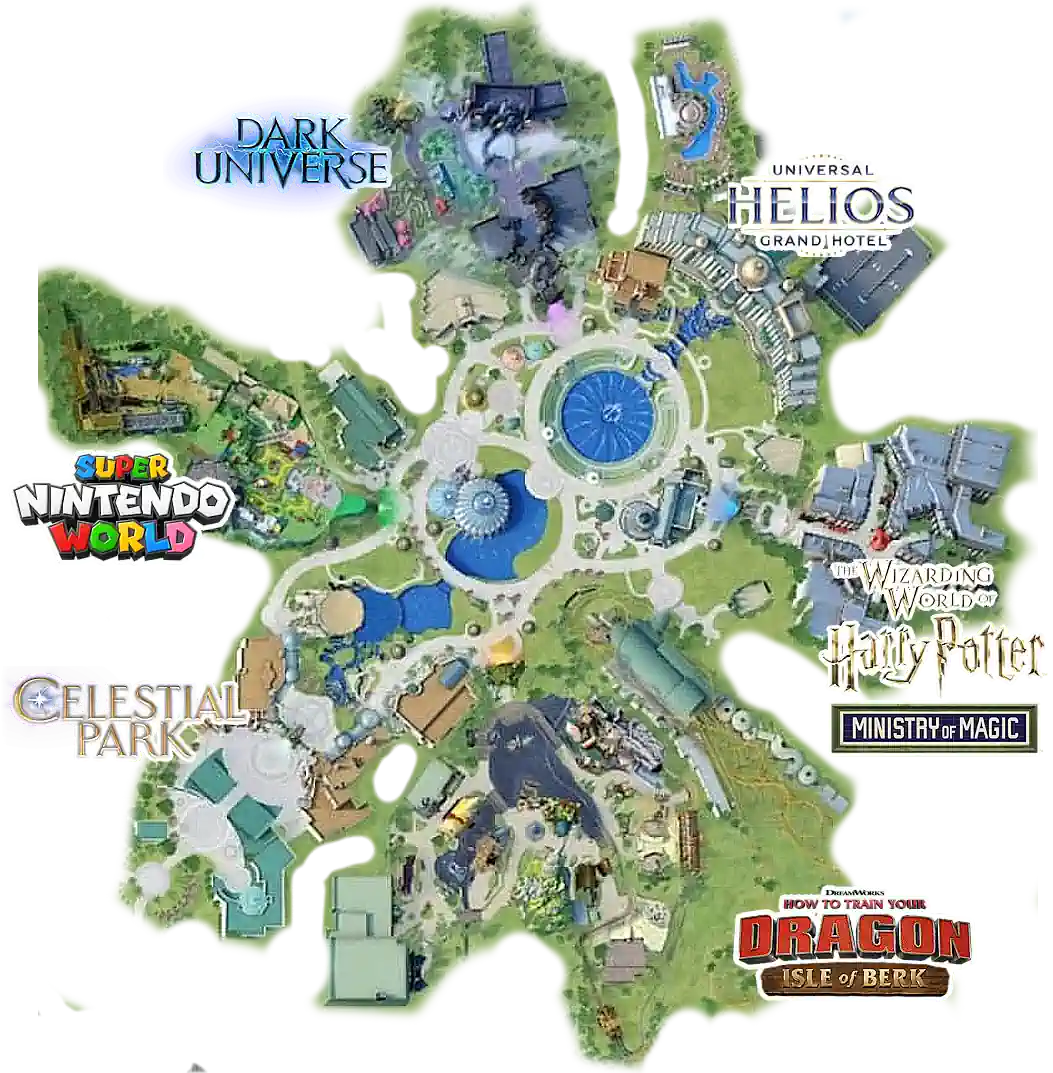 Mapa Universal Studios