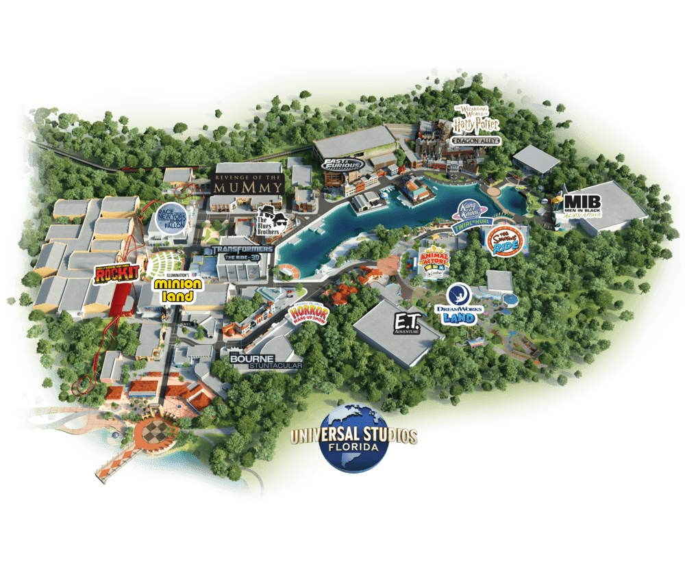 Mapa Universal Studios